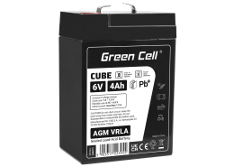 Green Cell CUBE AGM IP54 batteri AGM GEL 6V 4Ah blybatteri vedligeholdelsesfri til traktor og bil