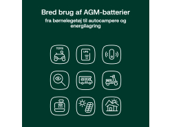 Green Cell CUBE AGM IP54 batteri AGM GEL 6V 4Ah blybatteri vedligeholdelsesfri til traktor og bil