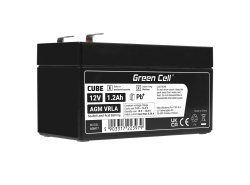 AGM GEL batteri 12V 1.2Ah blybatteri Green Cell vedligeholdelsesfrit til elbiler og scootere