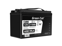 AGM GEL Batterie 12V 18Ah Blei Akku Green Cell Wartungsfreie für Photovoltaik und Echolot