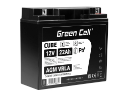 AGM GEL Batterie 12V 18Ah Blei Akku Green Cell Wartungsfreie für Photovoltaik und Echolot