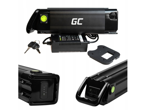GC Silverfish batteri til Ebike elcykel med lader 24V 10,4Ah 250Wh XLR 3 pin, i.t Prophete, Mifa. Polsk produktion.