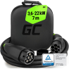 GC Snap EV Ladekabel Type 2 11kW 22kW 7m til Tesla Model 3 S X Y, Kia EV6, Hyundai IONIQ 5, Audi E-Tron, Ford Mach-E