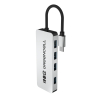 Adapter Basic HUB Greencell USB-C 4in1 (4×USB-A 3.0) – hurtig transfer op til 5 Gb/s, aluminiumsgehus