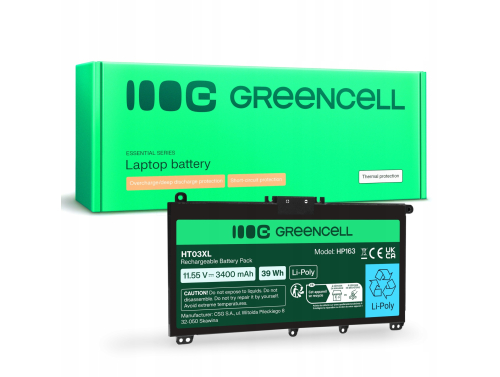 Green Cell Batteri HT03XL L11119-855 til HP 250 G7 G8 255 G7 G8 240 G7 G8 245 G7 G8 470 G7, HP 14 15 17, HP Pavilion 14 15