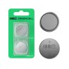 Greencell Blister 2x lithiumbatteri CR2032 3V 220mAh knapbatteri til nøgle, ur, fjernbetjening, vægt