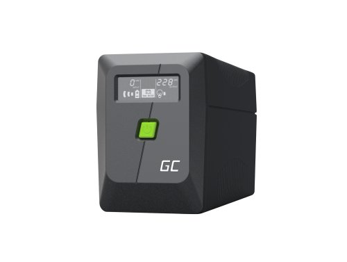 Nødstrøm UPS Greencell 850VA 480W PowerProof med LCD-skærm