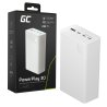 Greencell PowerPlay 30 - hvid powerbank med 30 000mAh, 22,5W, 4 porte