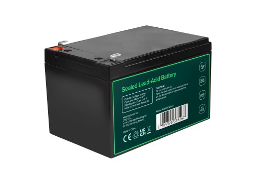 Greencell AGM VRLA 12V 12Ah vedligeholdelsesfrit batteri til kasse legetøj kamera (152x99x100mm)