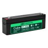 Greencell AGM VRLA 12V 2.5Ah vedligeholdelsesfri batteri til kasseapparater, legetøj, kameraer (178x36x66mm)