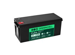 Greencell AGM VRLA 12V 175Ah vedligeholdelsesfri batteri til både, photovoltaik, solpaneler (532x207x220mm)