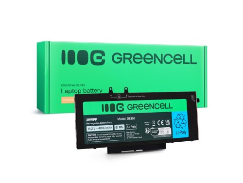 Greencell batteri til Dell 3HWPP Dell Latitude 5400, 5401, 5410, 5411, 5500, 5501, 5510, 5511, 7591