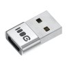 Adapter Plug&Play Greencell 2.4A USB-A til USB-C 480 Mbps 12W aluminium
