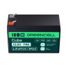 Green Cell CUBE LiFePO4 Batteri 7Ah 12.8V 89.6Wh Lithium-Jern-Phosphate til UPS, Alarm Legetøj, CCTV Telekom, Elektrisk legetøj
