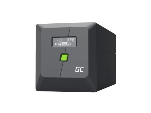 Nødkraftforsyning UPS Greencell 750VA 480W PowerProof med LCD-skærm
