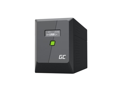 Nødstrømsforsyning UPS Greencell 2000VA 1200W PowerProof med LCD-display