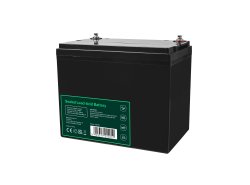 AGM GEL batteri 12V 75Ah blybatteri Green Cell vedligeholdelsesfrit til elmotor og autocamper