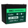 Green Cell® AGM batteri 12V 80Ah VRLA vedligeholdelsesfrit bly-syre batteri til yacht sejlbåd solcamper mobilhomes vindenergi