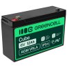 AGM GEL batteri 6V 12Ah blybatteri Green Cell vedligeholdelsesfri til alarmsystemer og legetøj