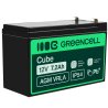 AGM GEL-batteri 12V 7,2Ah blybatteri Green Cell vedligeholdelsesfrit til UPS og overvågning