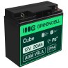 AGM GEL batteri 12V 20Ah blybatteri Green Cell vedligeholdelsesfri til motorbåde og elbiler
