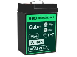 AGM GEL batteri 6V 4Ah blybatteri Green Cell vedligeholdelsesfri til traktor og bil