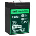 AGM GEL batteri 6V 4Ah blybatteri Green Cell vedligeholdelsesfri til traktor og bil