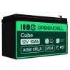 AGM GEL batteri 12V 10Ah blybatteri Green Cell vedligeholdelsesfrit til UPS og ekkosonder