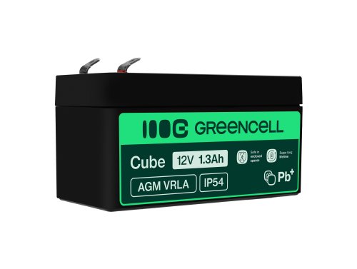 AGM GEL batteri 12V 1.3Ah blybatteri Green Cell vedligeholdelsesfrit til elbiler og scootere