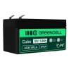 AGM GEL batteri 12V 1.3Ah blybatteri Green Cell vedligeholdelsesfrit til elbiler og scootere