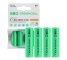 4x genopladelige Batterier AA R6 2600mAh Ni-MH foropladede Akkumulator Green Cell