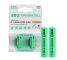2x genopladelige Batterier AAA R3 800mAh Ni-MH foropladede Akkumulator Green Cell