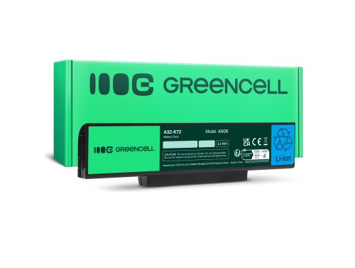 Green Cell Batteri A32-K72 til Asus K72 K72D K72F K72J K73S K73SV X73S X77 N71 N71J N71V N73 N73J N73S N73SV