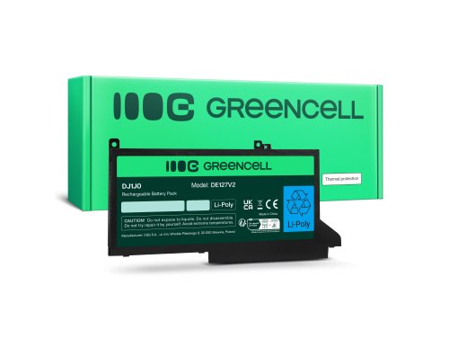 Green Cell Batteri DJ1J0 til Dell Latitude 7280 7290 7380 7390 7480 7490