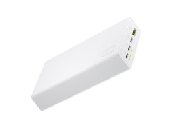 Green Cell PowerPlay20s Hvid Powerbank 20000mAh 22.5W PD USB C med hurtig opladning til iPhone 15 14 13 12 11 X, Galaxy S23 S24